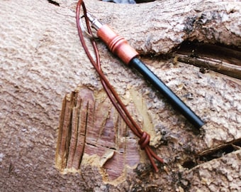 Madera hecha a mano mango de liberación rápida Firesteel