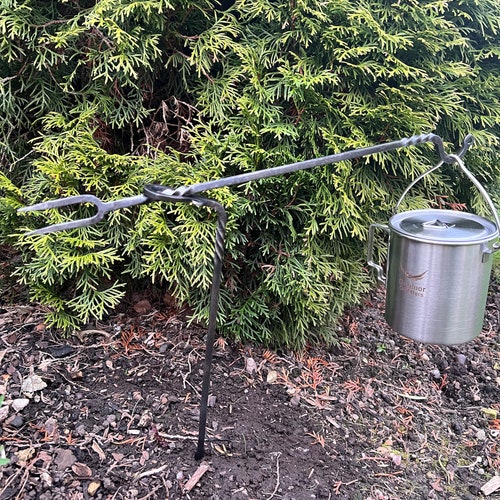 Hand Squirrel Cooker Pot Hanger Bushcraft Camping Etsy