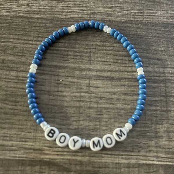 Boy Mom-Beaded Bracelets-Handmade