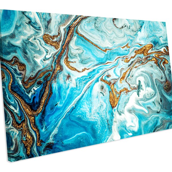 Turquoise Wall Art Etsy