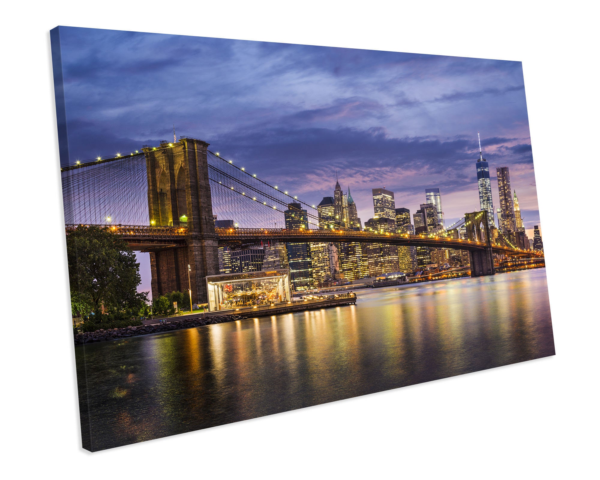 New York NYC Skyline CITY  Canvas Art Print Box Framed Picture Wall Hanging BBD 