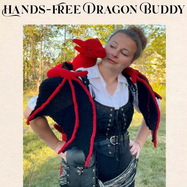 Hands Free Dragon Buddy Häkelanleitung