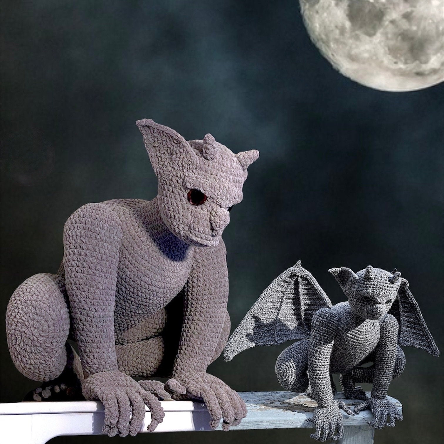 34 Goth Crochet Patterns for Dark, Witchy, and Alternative Makes 25 Gargoyle Crochet