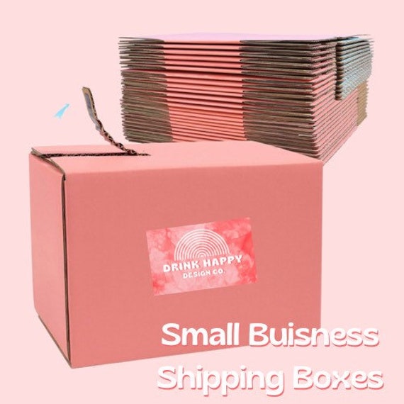 Pink Shipping Boxes Etsy Canada