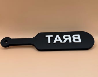 Pagaie de fessée avec texte personnalisé - Jouet à impact imprimé en 3D