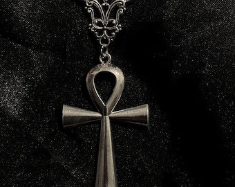 gothic ankh cross necklace || gothic jewellery || gothic || alternative || goth || vampire || witch || halloween jewellery || alt jewellery