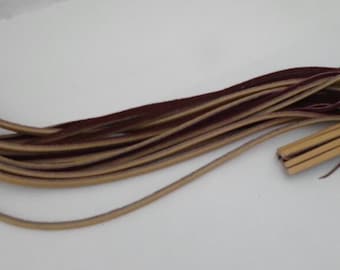 20in fringe lever covers in buckskin and burgandy