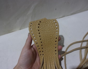 32" Buckskin lever covers for harley models, you pick the lacing color