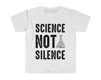 Science NOT Silence Black Print T-Shirt