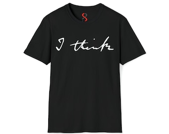 Charles Darwin - I Think - Unisex Softstyle T-Shirt