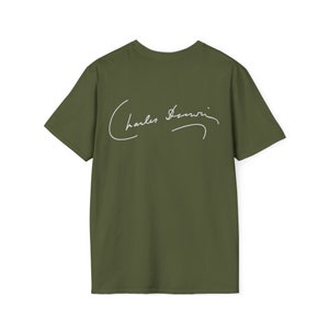 Charles Darwin I Think Unisex Softstyle T-Shirt image 5