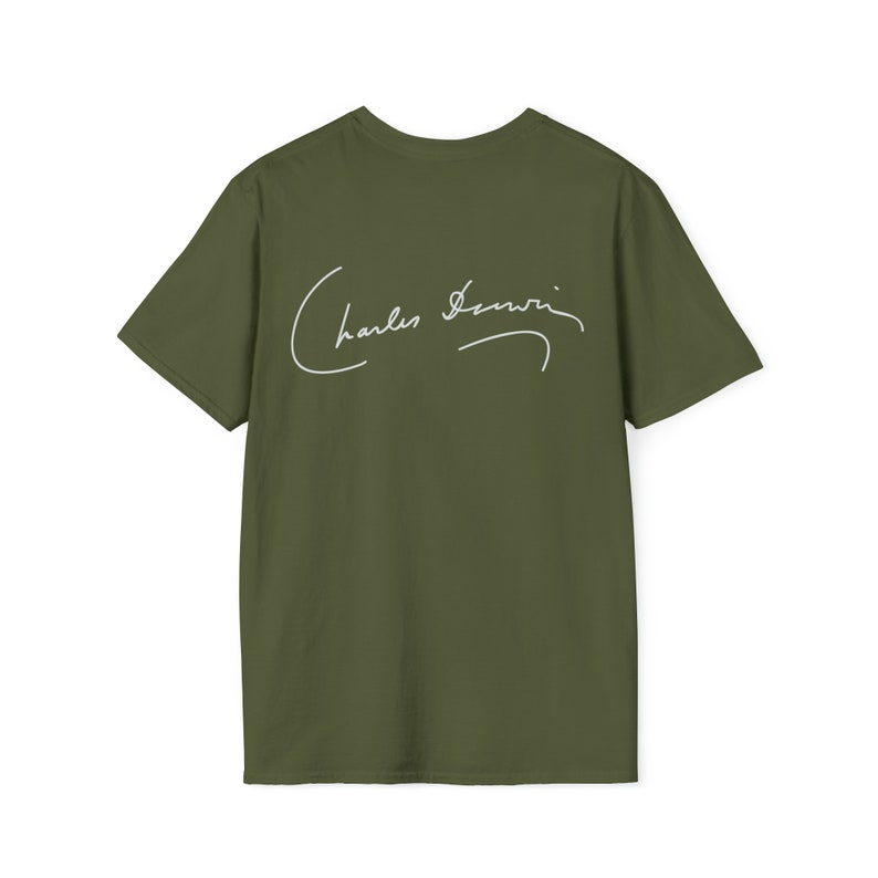 Charles Darwin I Think Unisex Softstyle T-Shirt image 5