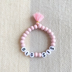 Big Sis Bracelet, Big Sister Gift, Bracelet Toddler, New Big Sister Gift, New Sibling Gift, Gift from Baby, Kids Bracelet