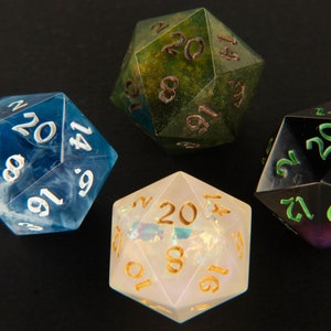 Single d20 - Handmade dice, tabletop