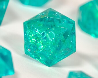 Lady of the Lake - Handmade dice, 7 piece set, tabletop