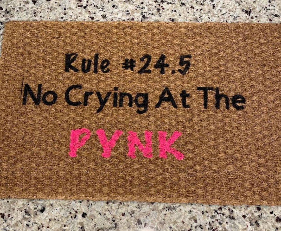 no crying at the pynk