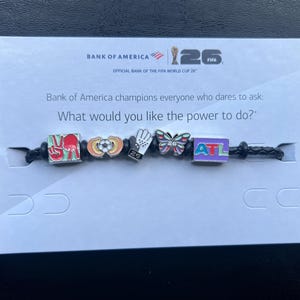 LIMITED Edition Bank of America 2026 FIFA World Cup ATLANTA Charm Bracelet (Small & Large)