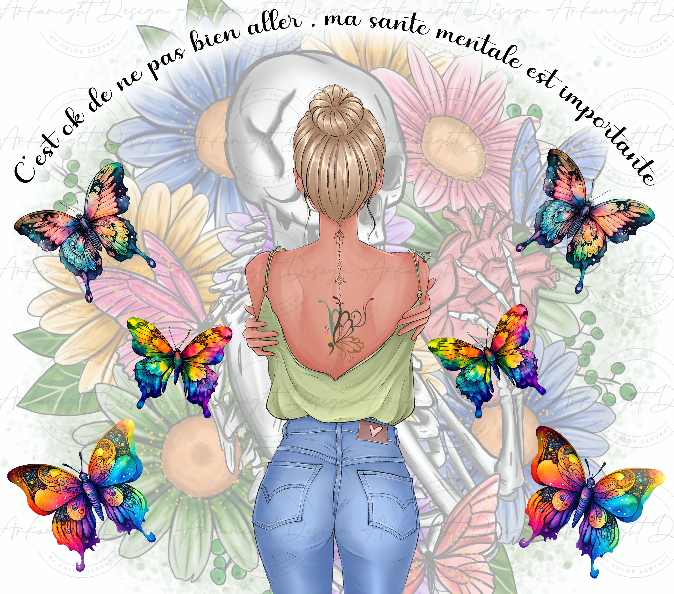 Sublimation En Français Tumblers Wrap Design for 20oz Straight Etsy