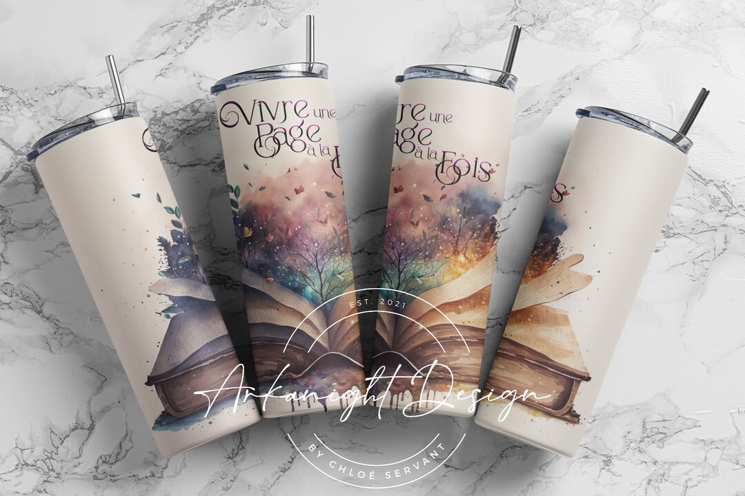Sublimation en français tumblers wrap design for 20oz straight Etsy