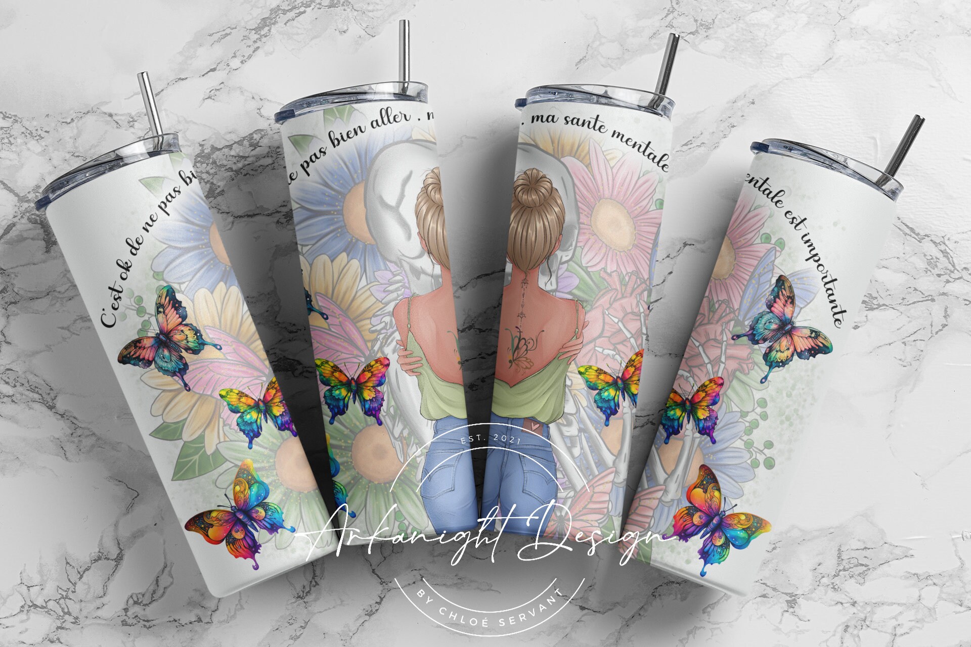Sublimation En Français Tumblers Wrap Design for 20oz Straight Etsy