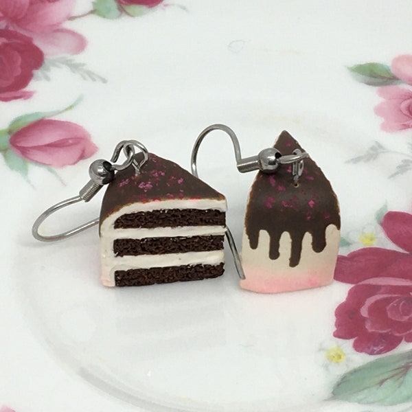 Cake Slice Earrings Etsy