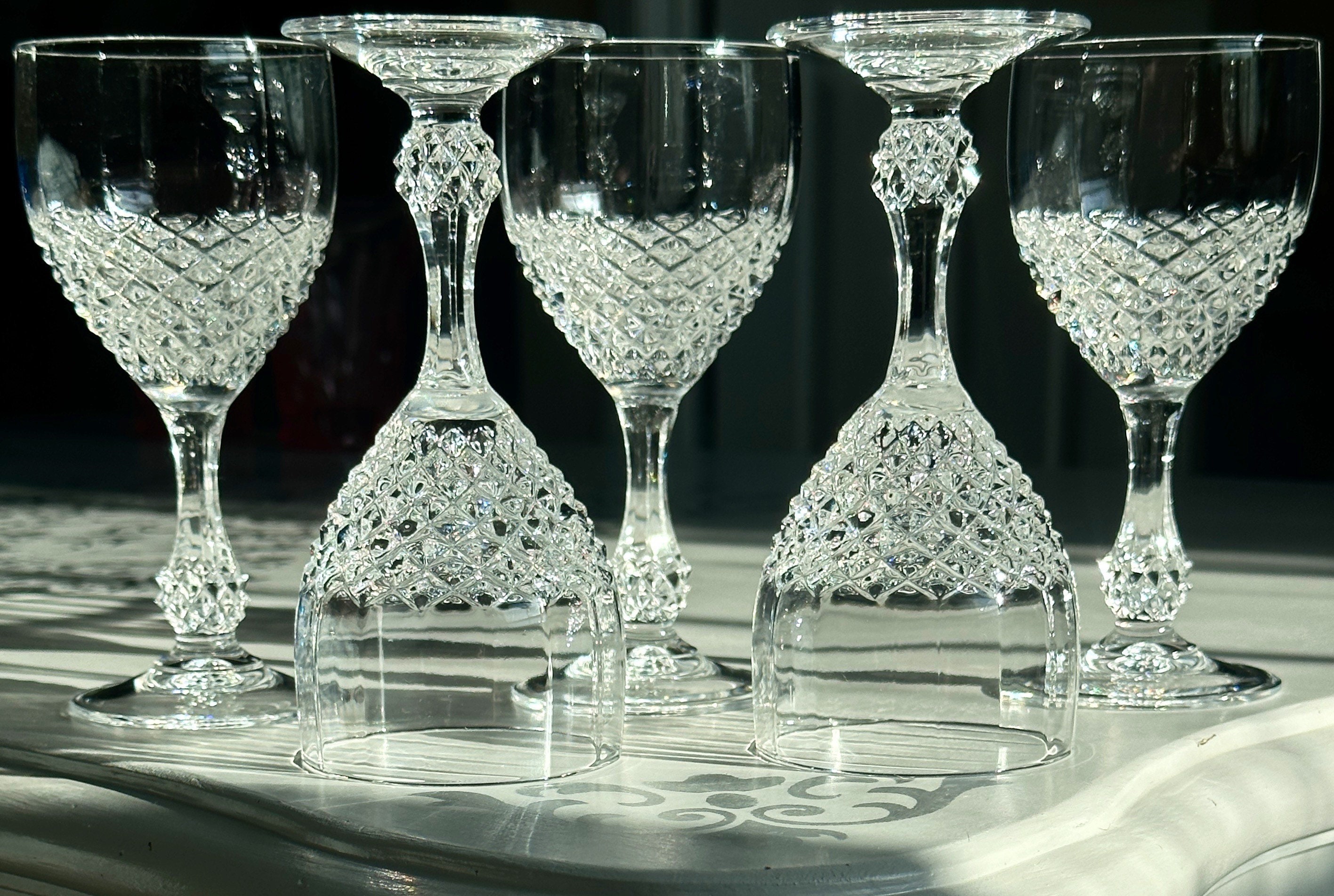 Eternal Night 8 - Piece 7oz. Glass Martini Glass Glassware Set