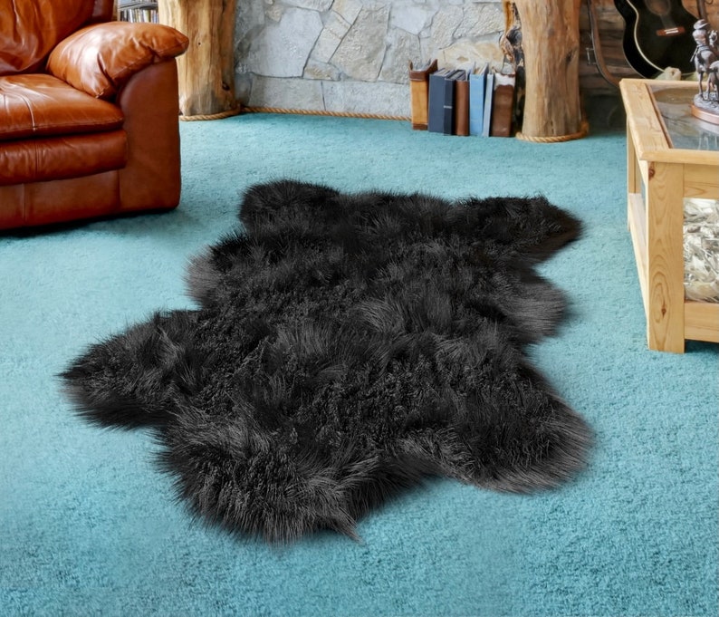 Faux Bear Rug Extra Large 6ft X 3ft Faux Fur Bear Skin Rug Etsy