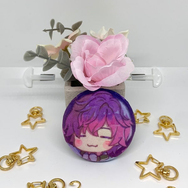 2.25" Uki Violeta Squishy Button | Nijisanji EN