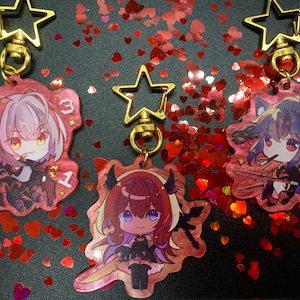 2&quot; RED Arknights Keychains