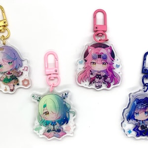 2&quot; Various Hololive EN Keychains | HoloPromise, HoloJustice