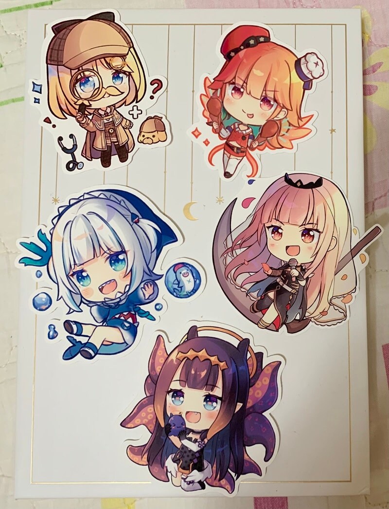 3 Hololive EN Stickers | Etsy Sweden