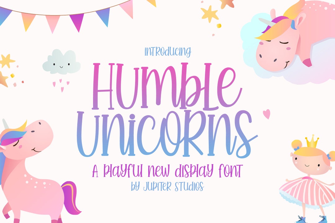 Fonts, Kids Fonts, Unicorn Fonts, Pretty Fonts, Cricut Fonts, Craft ...