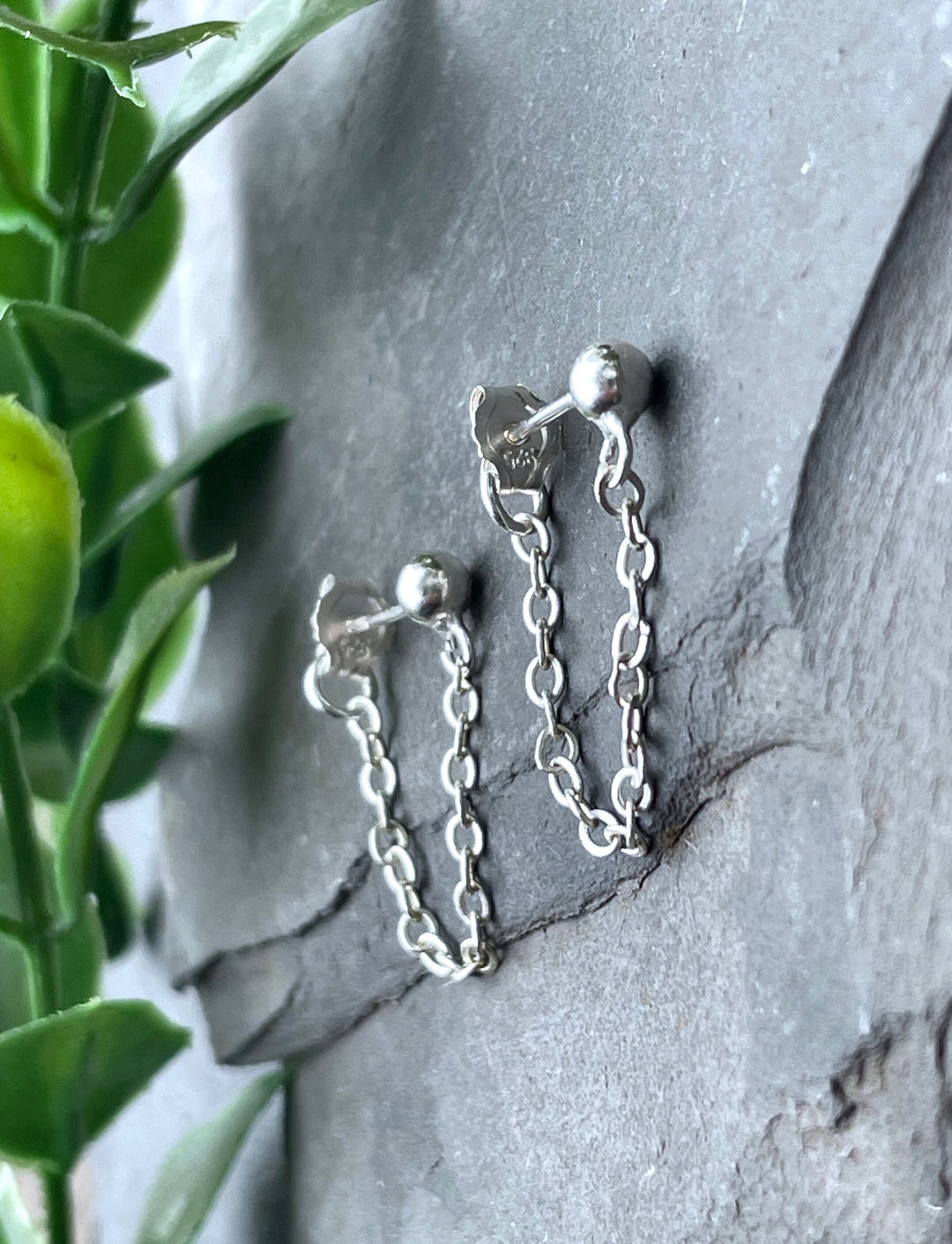 simple chain earring main image 0