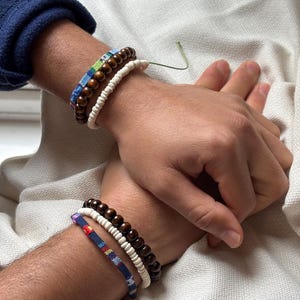 JJ Maybank, John B, Pope friendship Surf Bracelet Set of 3 | OBX Inspired Natural Beach Jewelry | Pogue Life Surfer Style