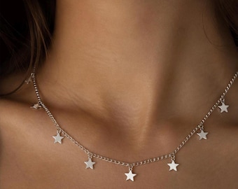 Collar de estrella plateada de Sarah Cameron / Joyería minimalista OBX / Colgante de estrella de Outer Banks