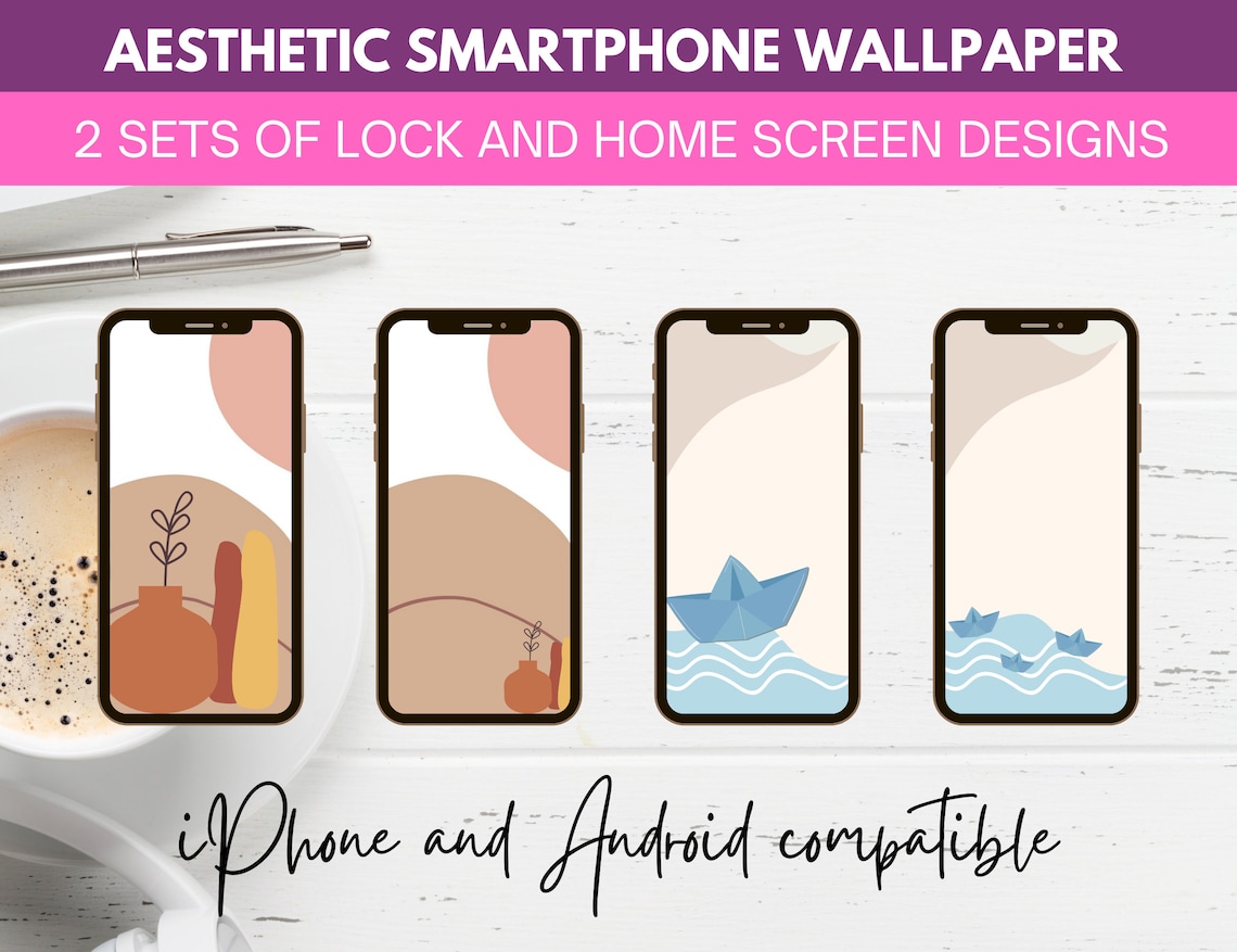 Aesthetic Phone Wallpaper Boho Phone Wallpaper Android Phone - Etsy