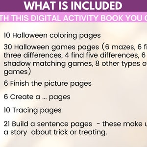 Digital activity book for kids, halloween kids activity, activity book kids below 6 years, preschool binder pdf, kids activities book, iPad image 7