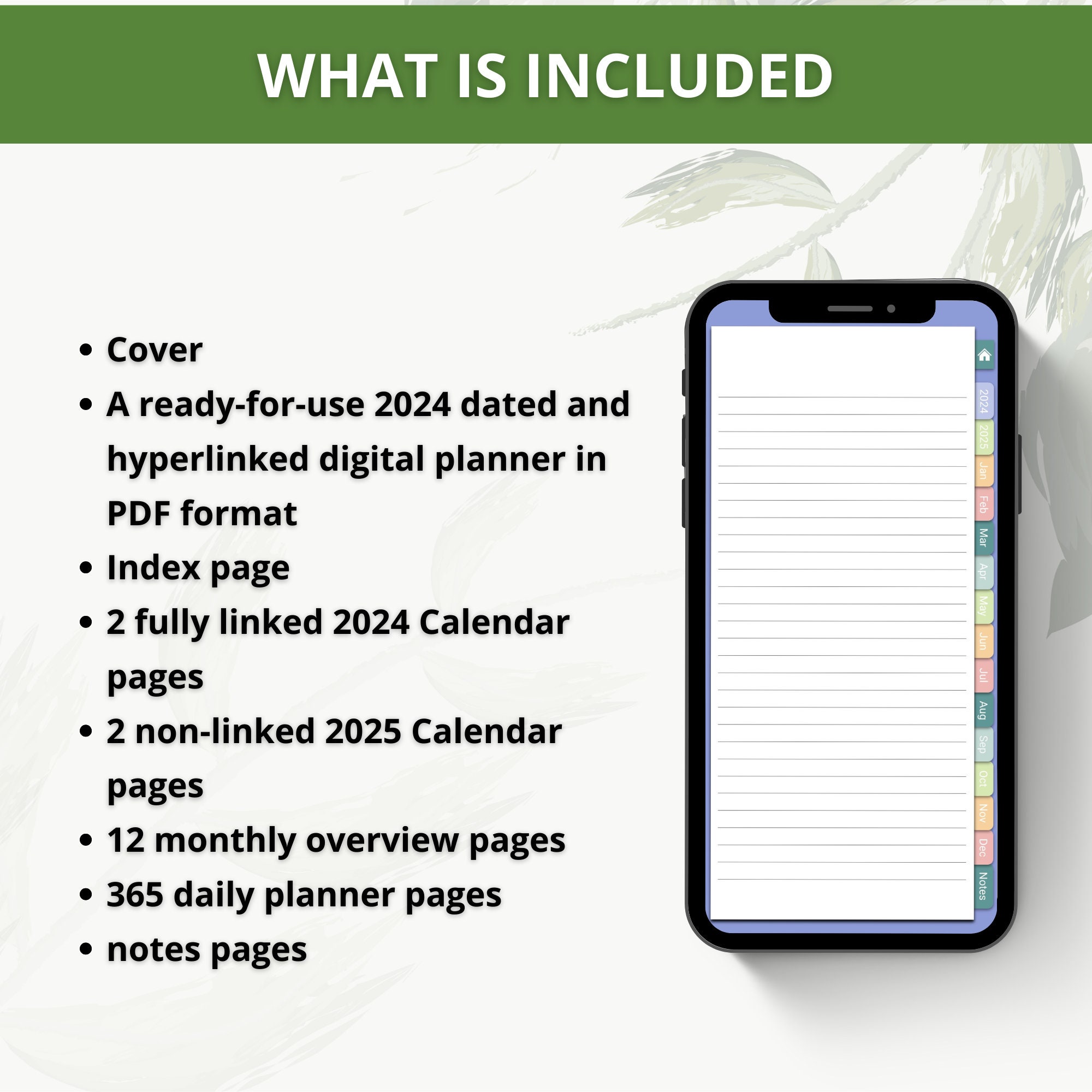 Digital Planner for Iphone, Digital Planner for Android, 2024
