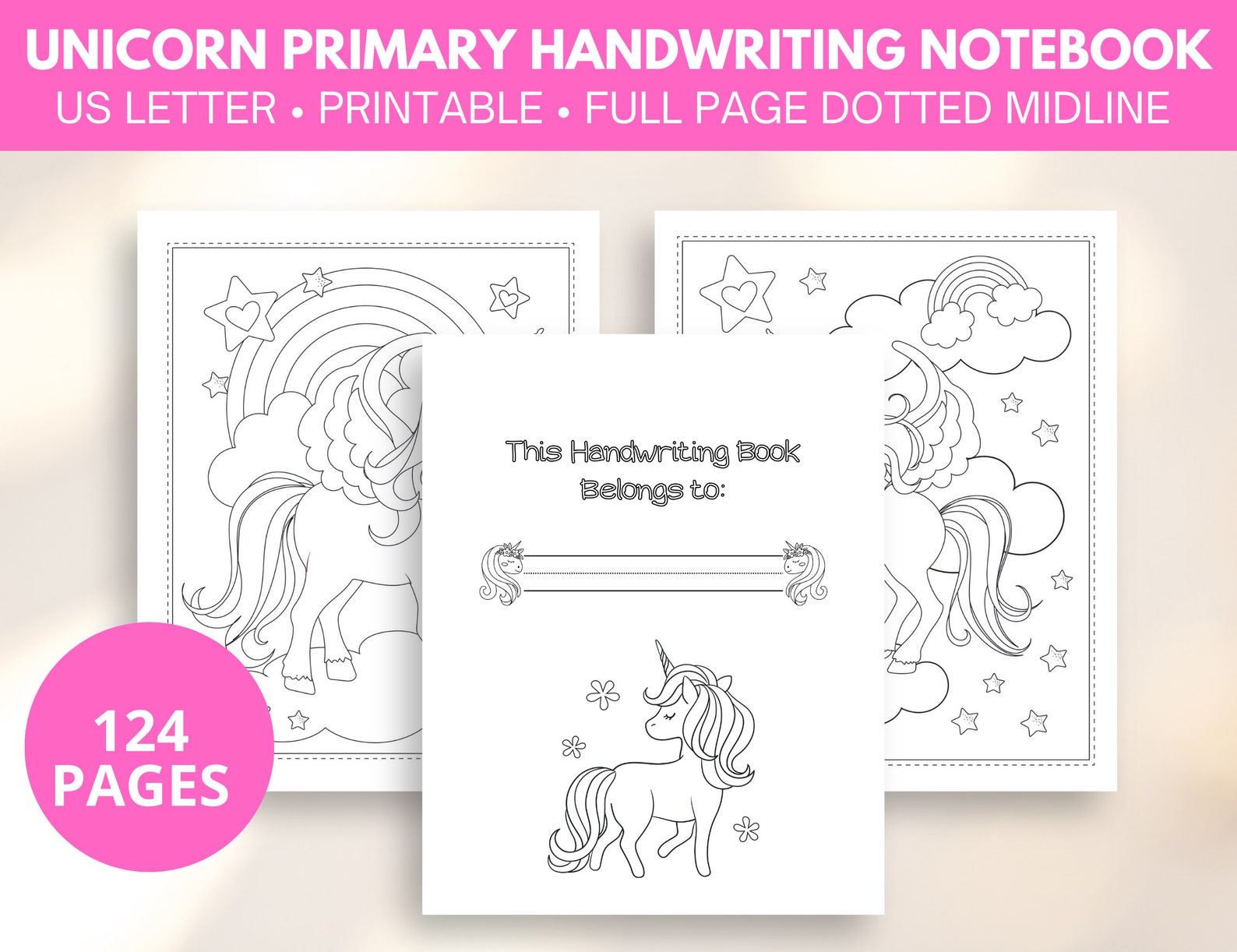 Handwriting Practice Sheets Printable, Handwriting Practice Workbook ...