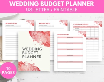 Wedding budget planner, wedding budget tracker, wedding budget sheet, wedding budget template pdf, wedding planner printable, budget planner