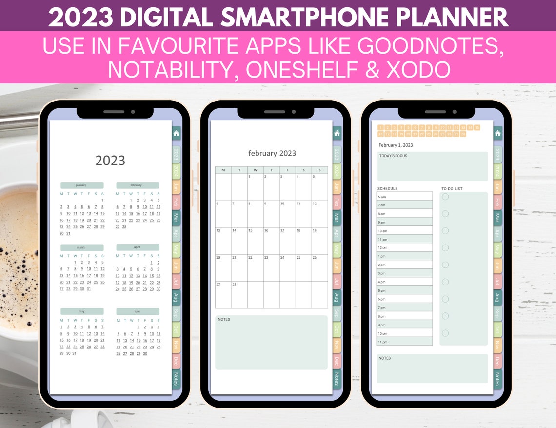 Digital Planner for Iphone Digital Planner for Android 2023 Etsy