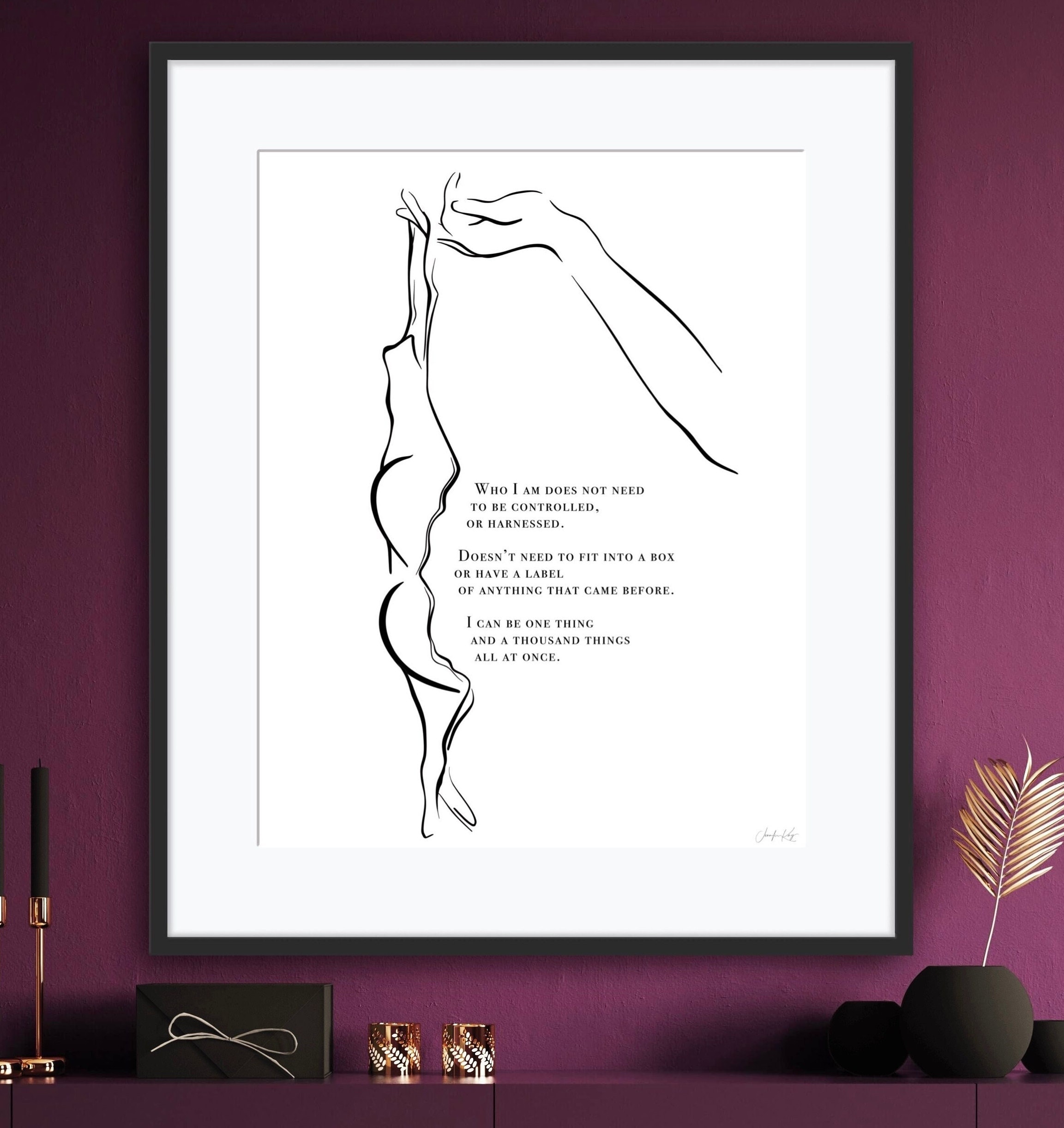 Unharnessed| Feminine, Sensual, Powerful Fine Art Print, Customizable