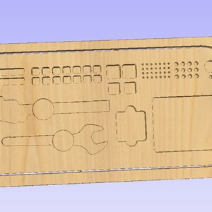 Tool and Bit Organizer - Vectric File, SVG and DXF Files for CNC ...