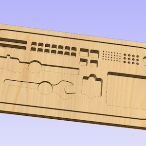 Tool and bit Organizer  - Vectric file, SVG and DXF files for CNC Routers