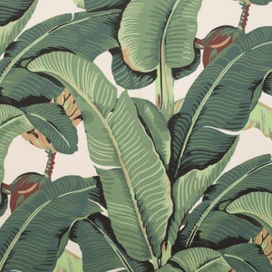 Banana Leaf Fabric Tropical Leaf Printed Handmade Designer | Etsy