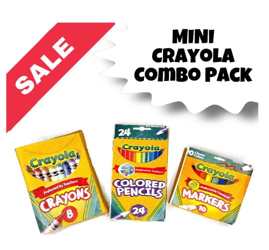 Choose 2x Crayola 8-pack Crayola Crayons, Crayons on the Go, Small Packages Crayola  Crayons, Birthday Party Supplies, Craft Supplies 