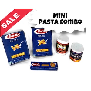 Printable 1:6 Pasta/Sauces pack -Doll Toys - DIY instant download - Dolls - Mini / Miniature Toy Accessories