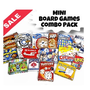 Printable 1:12 ALL Board Games pack - Doll Toys - DIY instant download - Dolls - Mini / Miniature Toy Accessories