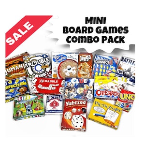 Printable 1:12 ALL Board Games pack - Doll Toys - DIY instant download - Dolls - Mini / Miniature Toy Accessories