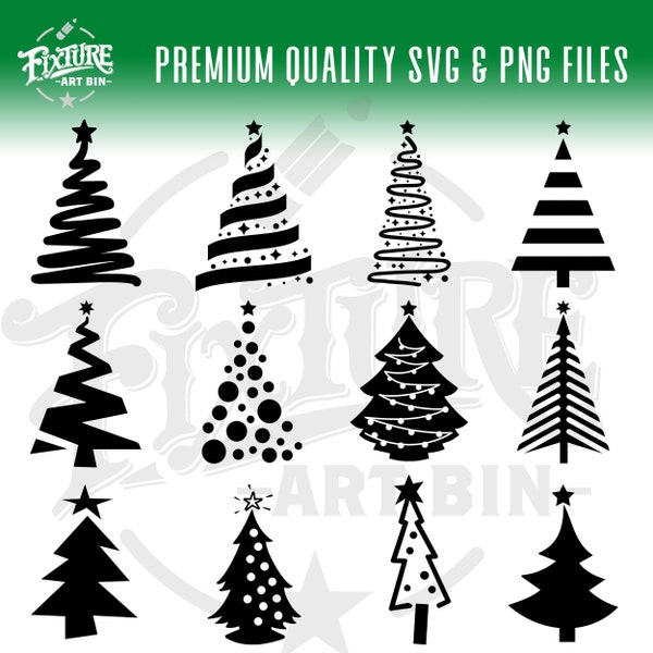 Christmas Tree SVG bundle, Christmas Tree SVG, Christmas Tree PNG, Christmas Tree Digital Set, Christmas Tree Cricut File, Cut Files